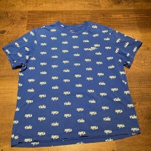 Nike Blue All-Over Print Men's Tee Vintage